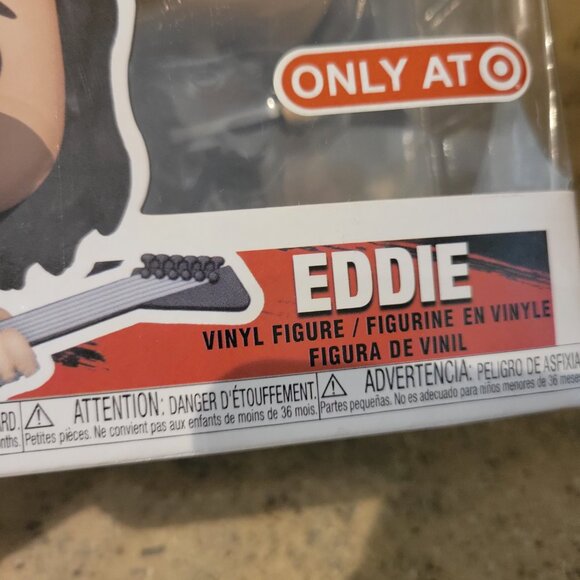 Funko Pop! Stranger Things Eddie with Guitar #1250 Only at Target NETFLIX - NIB - Picture 7 of 7